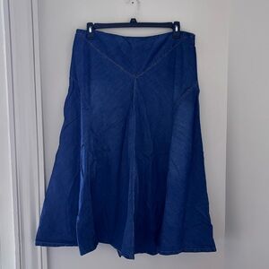 Vintage 90s Ralph Lauren Jeans Co A-Line Denim Skirt Size 16